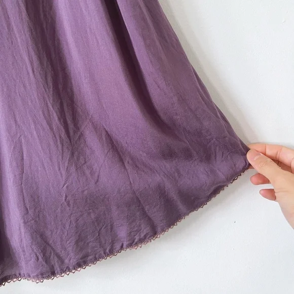 HostPick Aritzia Wilfred Allier Dress Mauvish Purple Sleeveless Mini Flowy Sz XS - Picture 5 of 16